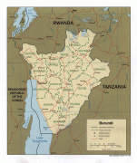 Kaart (cartografie)-Burundi-burundi_pol99.jpg