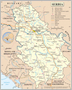 Kaart (cartografie)-Servië-Serbia_Map.png