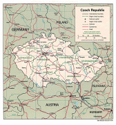 Kaart (kartograafia)-Tšehhi-czechrepublic.jpg