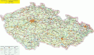 Kaart (kartograafia)-Tšehhi-CzechMap.jpg