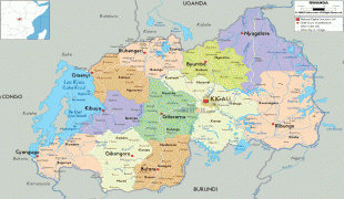 Географическая карта-Руанда-political-map-of-Rwanda.gif