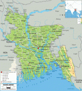 Bản đồ-Bangladesh-Bangladesh-physical-map.gif