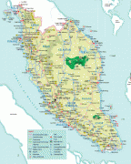 Kaart (cartografie)-Maleisië-peninsular-malaysia-map.jpg