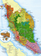 Kort (geografi)-Malaysia-Malaysia-Map.jpg