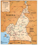Kaart (kartograafia)-Kamerun-cameroon_pol98.jpg