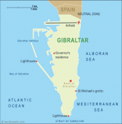 Kaart (kartograafia)-Gibraltar-Gibraltar_map.jpg