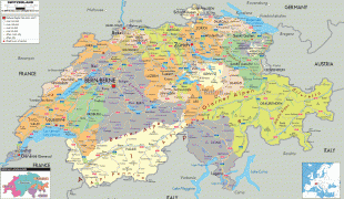 Karte (Kartografie)-Schweiz-political-map-of-Switzerlan.gif