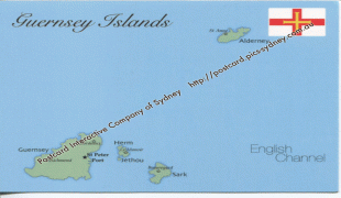 Kaart (cartografie)-Guernsey-mapG01-Guernsey-Islands.jpg