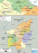 Географічна карта-Сан-Марино-San-Marino-political-map.gif