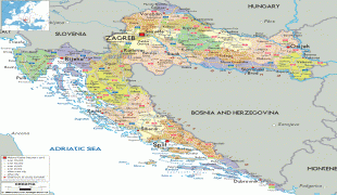 แผนที่-ประเทศโครเอเชีย-Croatia-political-map.gif