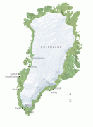 Kaart (cartografie)-Groenland-Greenland-Map.jpg