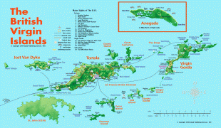 Kaart (cartografie)-Britse Maagdeneilanden-British-Virgin-Islands-Tourist-Map.gif