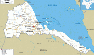 Карта (мапа)-Еритреја-Eritrea-road-map.gif