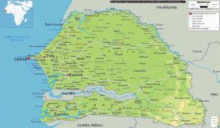 Χάρτης-Σενεγάλη-Senegal-physical-map.gif
