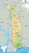 Bản đồ-Togo-Togo-physical-map.gif
