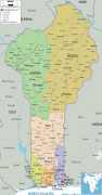 Térkép-Benin-political-map-of-Benin.gif