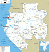 Harita-Gabon-Gabon-road-map.gif