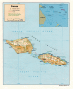 Karte (Kartografie)-Samoainseln-samoa_rel98.jpg