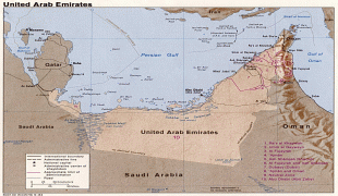 Карта (мапа)-Уједињени Арапски Емирати-unitedarabemirates.jpg