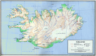 Kaart (kartograafia)-Island-iceland_1970.jpg