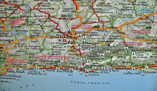 Mapa-Grenada (miasto w Hiszpanii)-RoadMapOfGranada.jpg