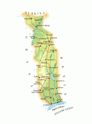 Bản đồ-Togo-dcetailed_physical_and_road_map_of_togo.jpg