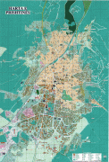Kaart (cartografie)-Pristina-Pristina-Tourist-Map.jpg
