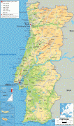 Bản đồ-Bồ Đào Nha-physical-map-of-Portugal.gif