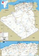 Kaart (cartografie)-Algerije-Algerian-road-map.gif