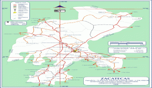 Bản đồ-Zacatecas-Zacatecas_Road_Map.jpg