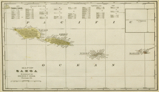 Kaart (kartograafia)-Samoa saared-Samoa_Cram_Map_1896.jpg