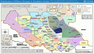 Карта (мапа)-Јужни Судан-twic-east-map3.jpg