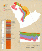 Kaart (kartograafia)-Saudi Araabia-Saudi-geology-Map.jpg