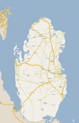 Карта (мапа)-Катар-qatar.jpg