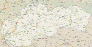 Карта (мапа)-Словачка-slovakia.jpg