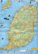 Географічна карта-Гренада-detailed_road_map_of_grenada.jpg
