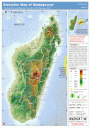Kaart (kartograafia)-Madagaskar-Madagascar-Elevation-Map.jpe