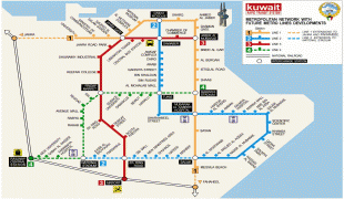 Karte (Kartografie)-Kuwait-Kuwait-City-Metro-Map.jpg