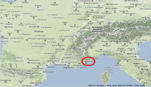 Карта (мапа)-Монако-Monaco-Map.jpg
