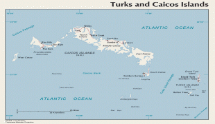 Kort (geografi)-Turks- og Caicosøerne-large_detailed_map_of_Turks_and_Caicos_Islands_with_roads_and_airports.jpg