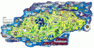 Karte (Kartografie)-Nassau (Bahamas)-Nassau-New-Providence-Island-Map.jpg