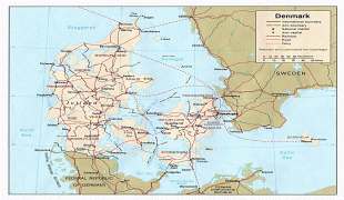 Kaart (kartograafia)-Taani-denmark_pol81.jpg