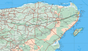Bản đồ-Yucatán-Quintana-Roo-Road-Map-North.png
