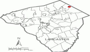 Kaart (cartografie)-Adamstown (Pitcairneilanden)-Adamstown,_Lancaster_County_Highlighted.png