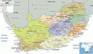 Bản đồ-Nam Phi-political-map-of-South-Afri.gif