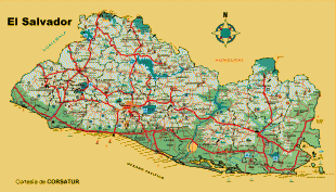 Ģeogrāfiskā karte-Salvadora-El_Salvador_Political_Map_2.gif