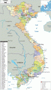 Kaart (kartograafia)-Vietnam-political-map-of-Vietnam.gif