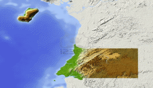 Kaart (kartograafia)-Ekvatoriaal-Guinea-10768893-equatorial-guinea-shaded-relief-map-surrounding-territory-greyed-out-colored-according-to-elevation-.jpg