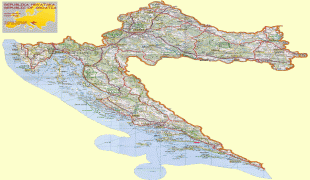 Kaart (kartograafia)-Horvaatia-large_detailed_road_map_of_croatia.jpg