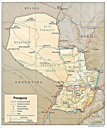 Карта (мапа)-Парагвај-paraguay_rel98.jpg